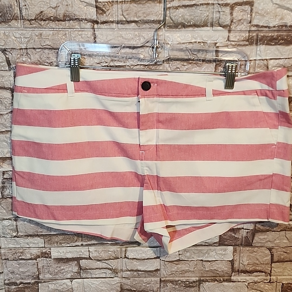 Merona Pink And White Striped Short
